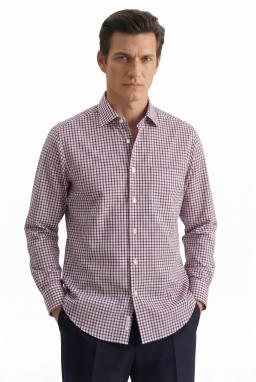 Фото рубашки Прямой силуэт Рубашка SEIDENSTICKER, цвет фиолетовый